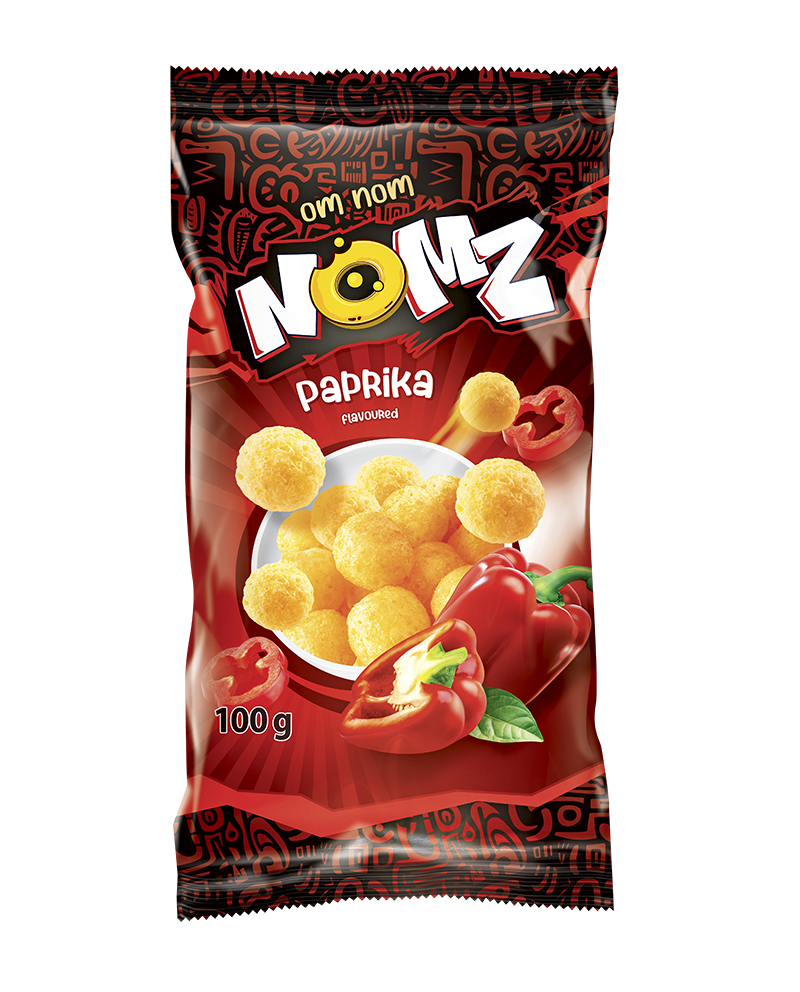 nomz - papryka - chrupki